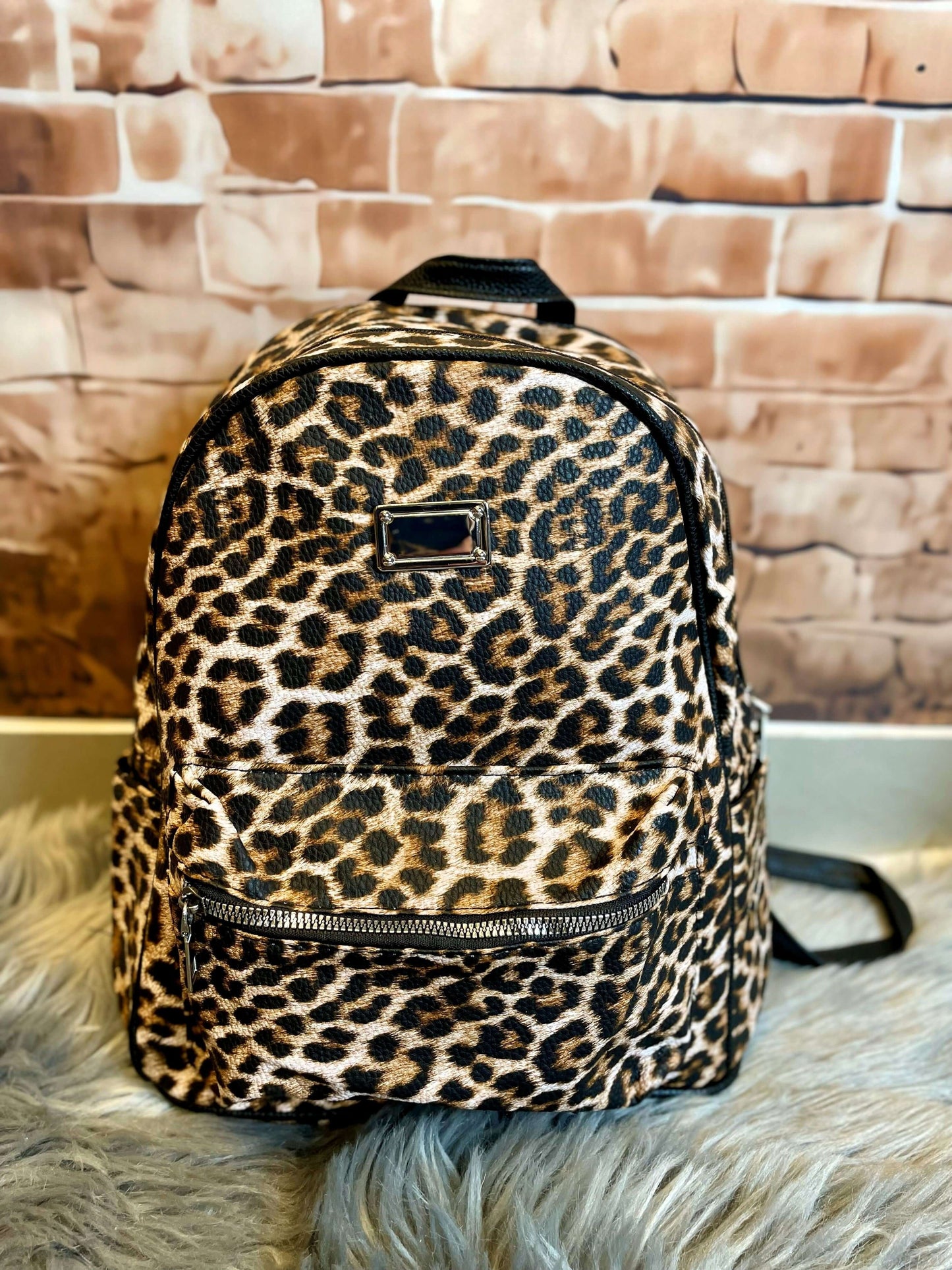 Damen-Rucksack im Leoprint