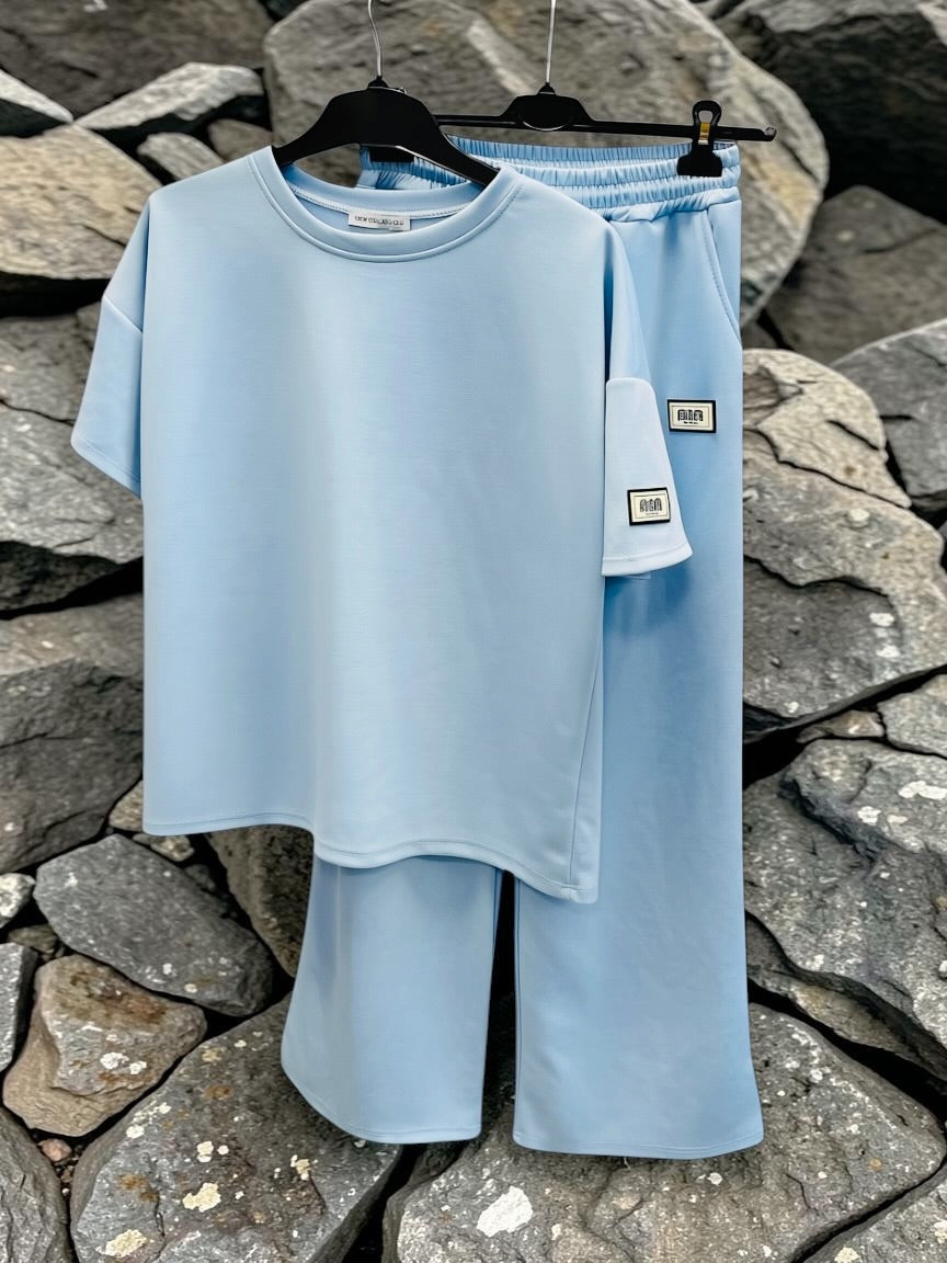 Bequemer oversized Zweiteiler aus Viskose