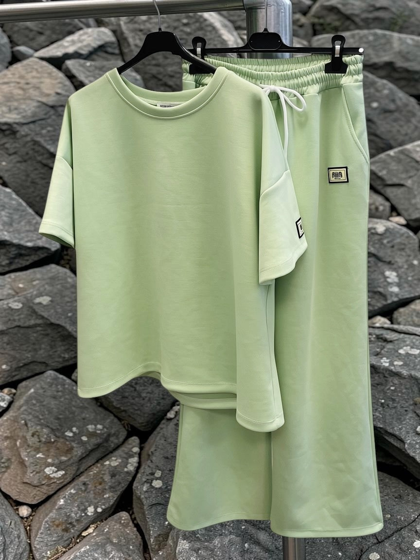 Bequemer oversized Zweiteiler aus Viskose