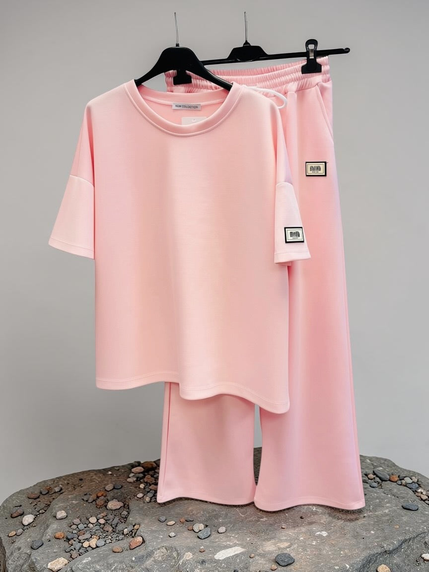 Bequemer oversized Zweiteiler aus Viskose