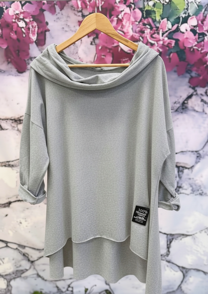 Weiteres Langarmshirt mit Schalkragen