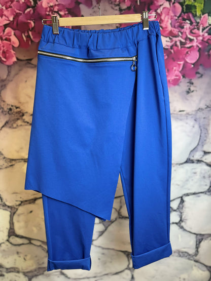 Stoff-Schlupfhose mit Schürze und Zipp