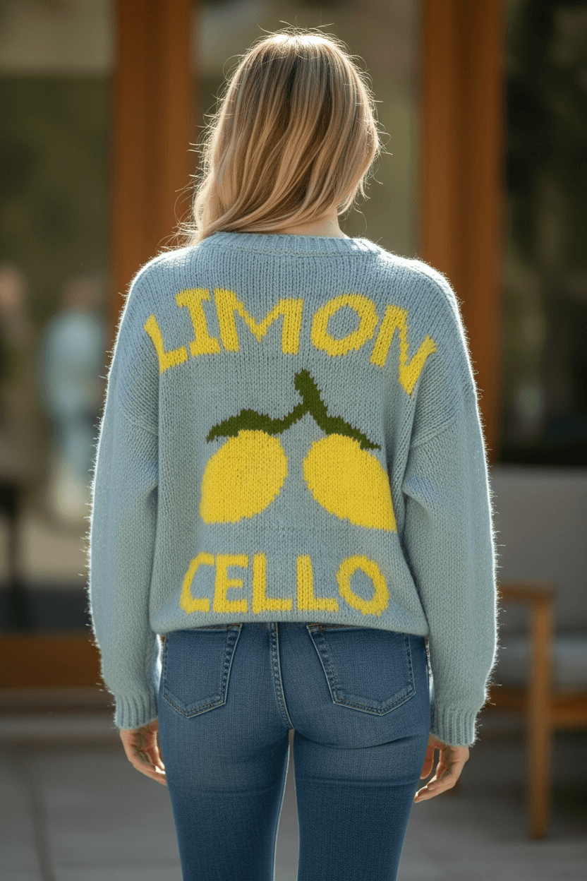 Strickweste "Limoncello" - Oversized