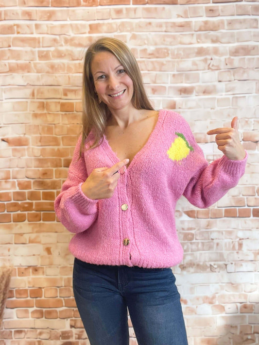 Strickweste "Limoncello" - Oversize