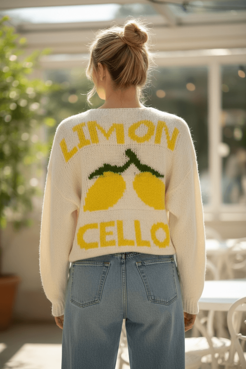 Strickweste "Limoncello" - Oversized