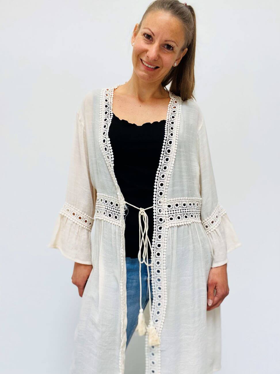 Leichte Tunika mit 3/4-Arm
