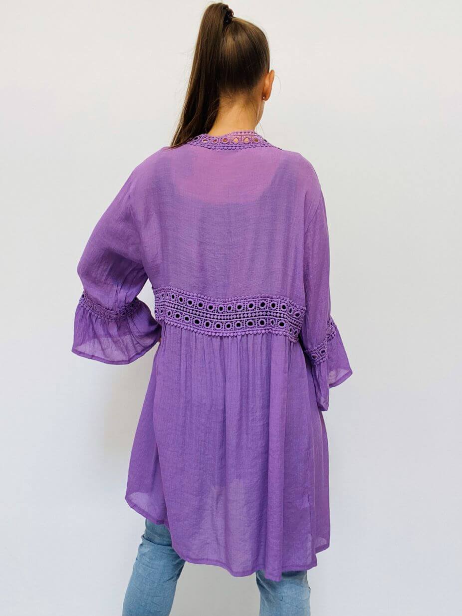 Leichte Tunika mit 3/4-Arm