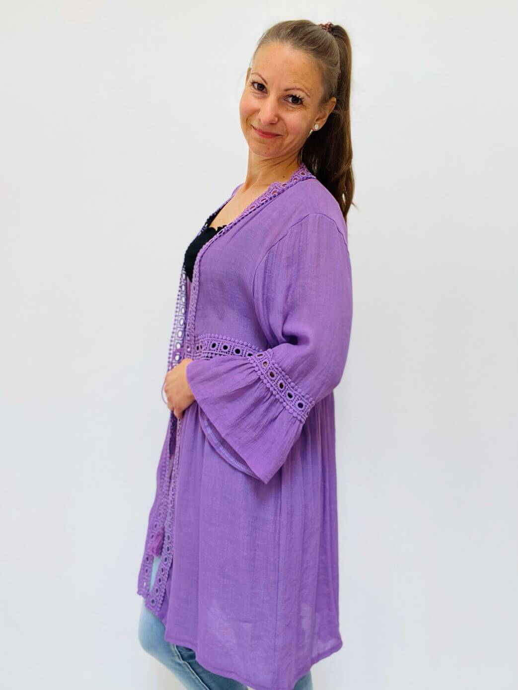 Leichte Tunika mit 3/4-Arm